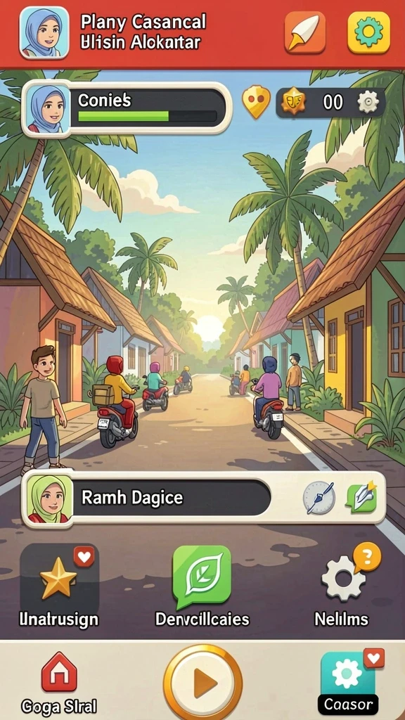 Tampilan antarmuka yang menarik dan modern.