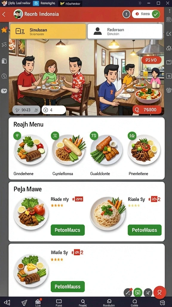 Mode permainan yang beragam dan seru.