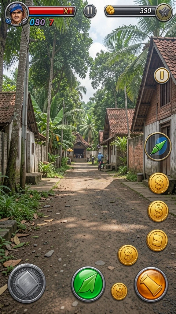 Tampilan karakter yang beragam dan menarik.