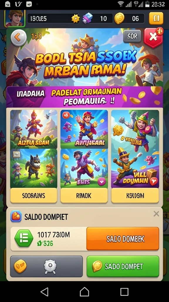 Beragam karakter menarik untuk dipilih.