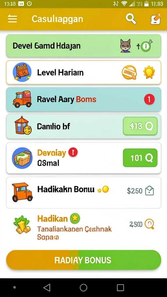 Level yang beragam dengan tantangan menarik.