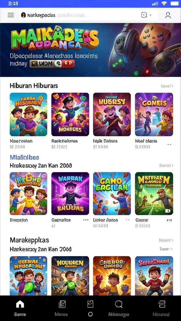 Mode multiplayer yang memungkinkan bertanding langsung.