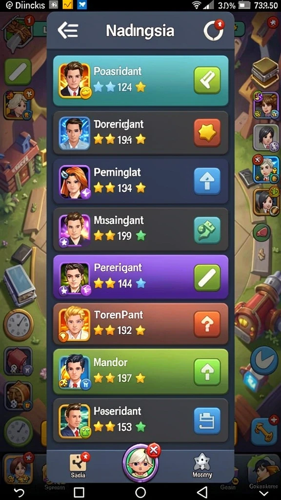 Contoh kustomisasi karakter dalam game.