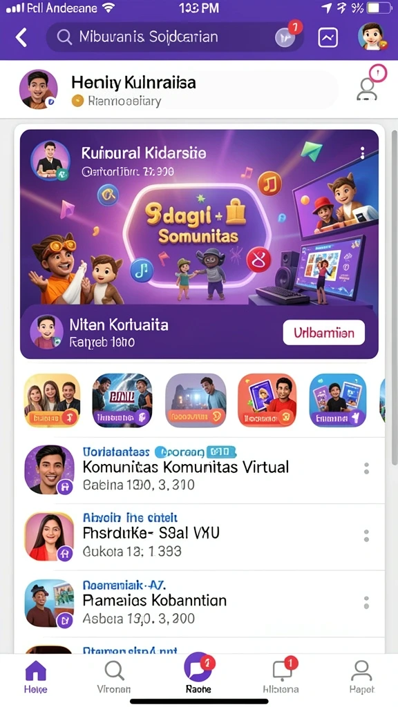 Tampilan antarmuka yang menarik dan modern.