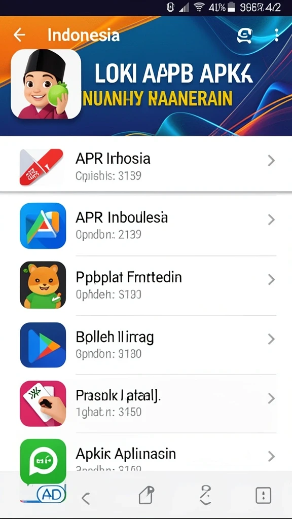 Tampilan awal aplikasi KASTOTO yang menarik.