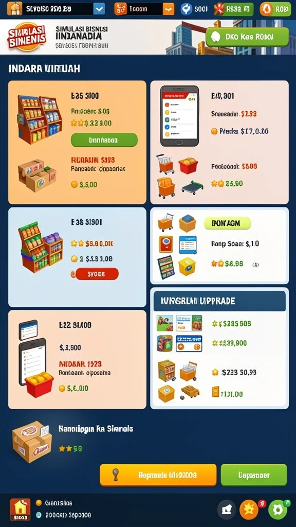 Tampilan antarmuka yang menarik dan sederhana.
