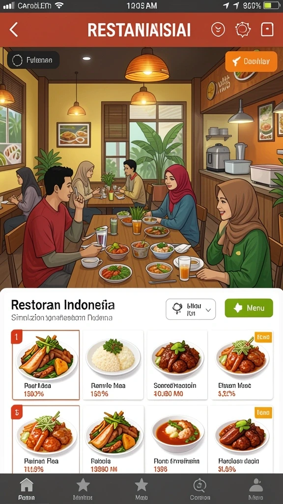 Tampilan antarmuka yang sederhana dan menarik.