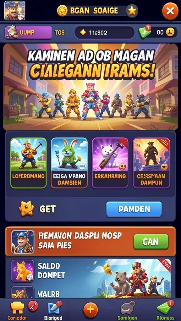 Mode multiplayer yang mendebarkan dengan pemain lain.