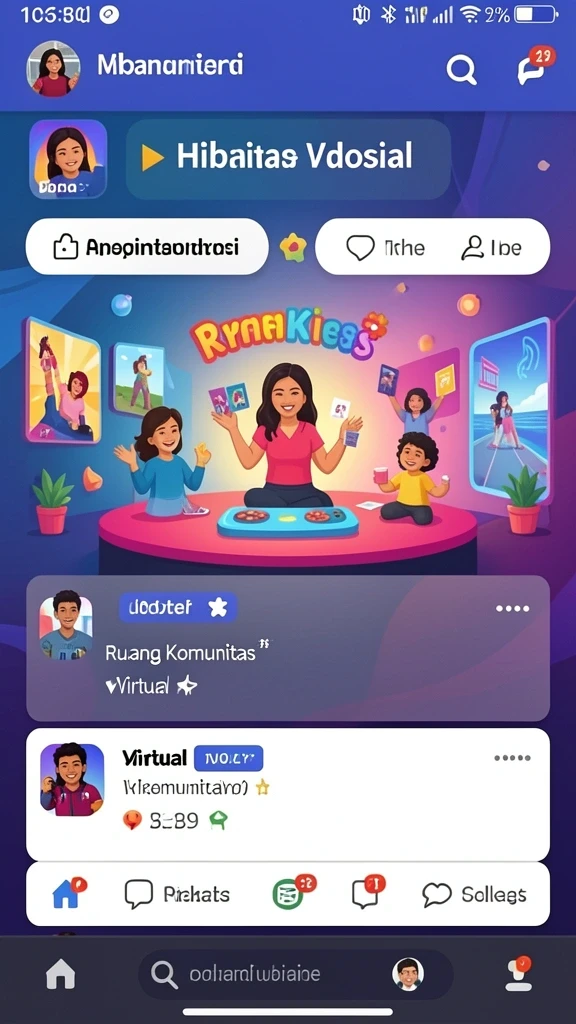 Karakter karakter unik untuk dipilih.