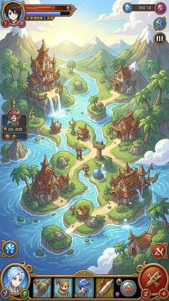 Screenshot QGLUCK menunjukkan tampilan karakter yang menarik.