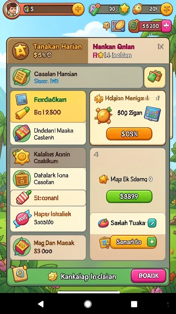 Tampilan grafis yang menawan dan penuh warna.