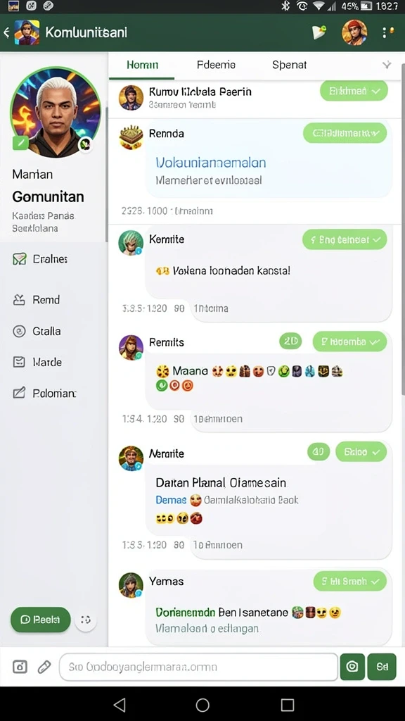 Tampilkan karakter pahlawan yang siap beraksi.