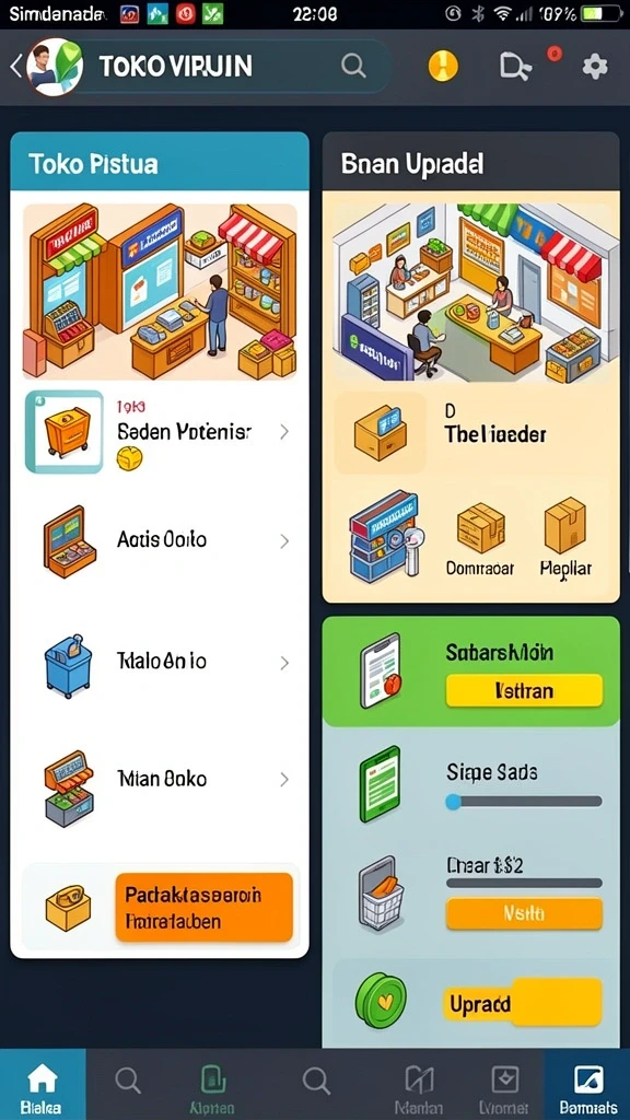 Level yang menarik dengan desain kreatif.
