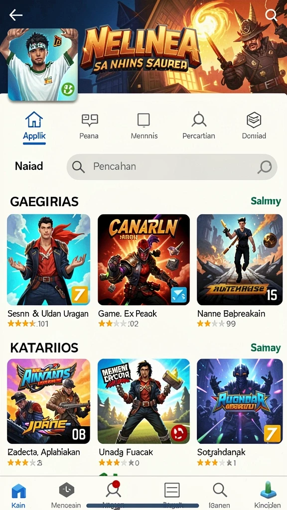 Tangkapan layar menunjukkan karakter dalam aksi di level sulit.