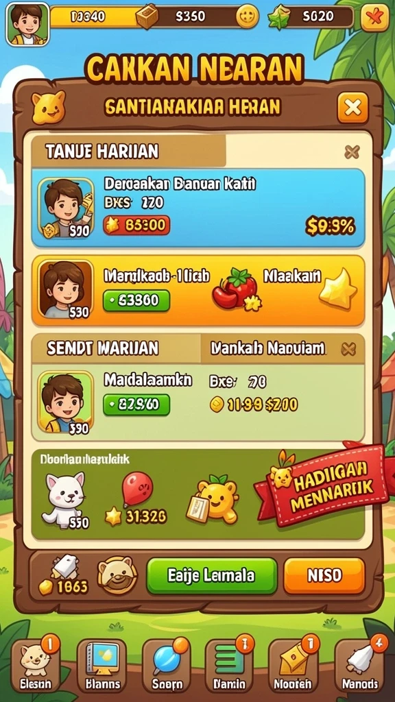 Tampilan antarmuka yang menarik dan mudah digunakan.
