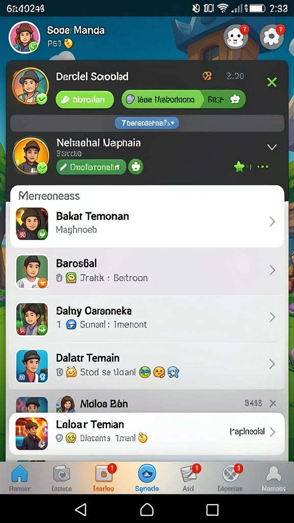 Tangkapan layar menampilkan grafis yang memukau di dunia game.